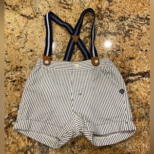 Mayoral Striped Suspender Trousers size 12 months